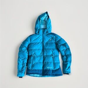 Marmot Blue Puffer Jacket 700 fill